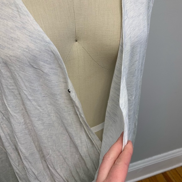 Derek Lam 10 Crosby Drape Front Top Oatmeal - Picture 8 of 12